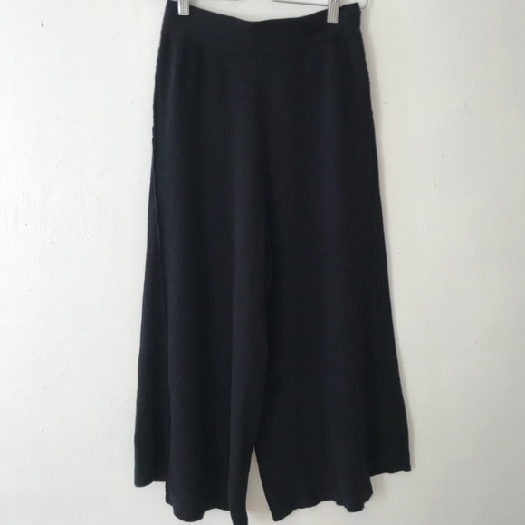 Zara Pants - Zara Knit Cropped Wide Leg Pants Small NWOT